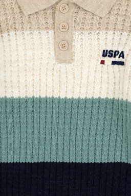 Erkek _ocuk A__k Lacivert Polo Yaka Kazak - U.s. polo assn фото 6