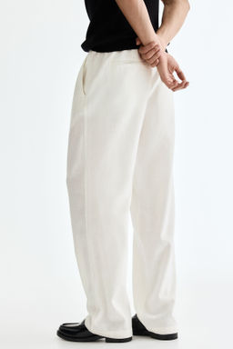 Pantal?n en mezcla de lino Relaxed Fit - H&m фото 9