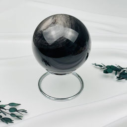 Шар из серебристого Обсидиана