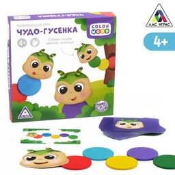 Настольная игра «Чудо-гусенка», развивающая, 20 деревянных фишек, 26 карт, 4+