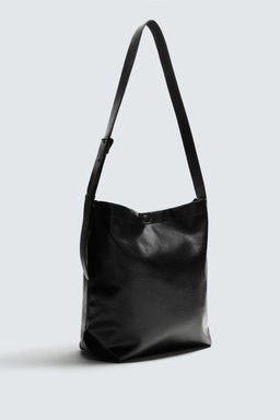 CROCODILE EMBOSSED TOTE BAG - Zara фото 4