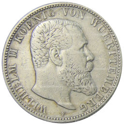 2 марки 1906 года F Германия (Вюртемберг)