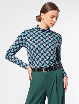 VILATTE / Водолазка из трикотажной вискозы с эластаном  фото 2