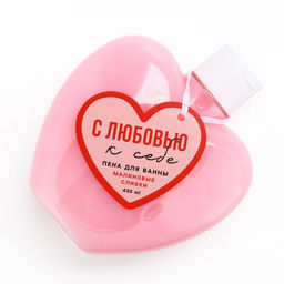 Пена для ванны С любовью к себе, 430 мл, аромат малиновых сливок, Чистое счастье  фото 6