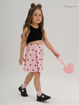 Костюм Мальвина КТ черный-черные сердечки - Sovalina фото 18