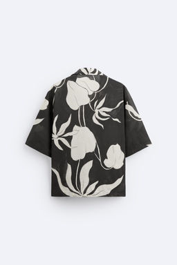 FLORAL PRINT SHIRT - Zara фото 8