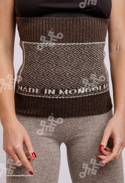 Пояс вязаный из 100% монгольской шерсти (арт. 03117)
