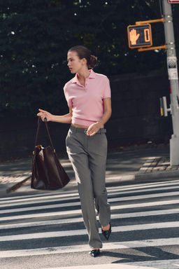 BASIC 100% WOOL POLO SHIRT - Zara фото 11