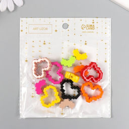 Цена за 6 шт. Бусина для творчества пластик «Сердце-конструктор», 2.9×2.5×0.9 см, МИКС