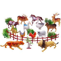 Игровой набор ABtoys Юный натуралист Фигурки диких и домашних животных с игровыми предметами