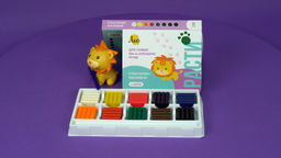 Лео Расти Пластилин восковой LMCW-0106 72 г ( в картонной упаковке ) 6 цв  фото 7