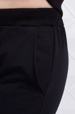 Арт. 2361 Костюм с брюками женский 50-58 (5 шт) Цвет:верх-черный,низ-черный - Калинка фото 8