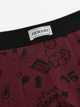 DIWARI BASIC MSH 700 Трусы мужские (в пакете) dark bordo print - Conte elegant фото 4