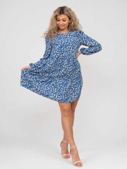 Платье женское, цвет синий голубой черный