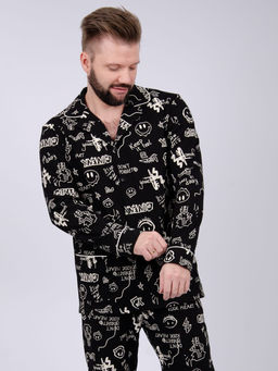 Пижама "Премиум" чёрный, трикотаж