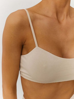 MY Топ двойной на тонких бретелях жен. хлопок DT203