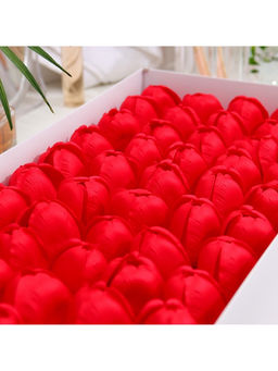 Тюльпаны мыльные красные, набор 50 шт.