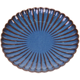 Тарелка керамическая "Верона" 20см ромашка синяя