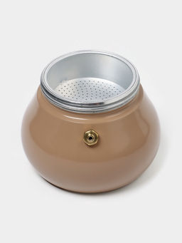 Кофеварка гейзерная Доляна Мокко, 150 мл, на 3 чашки, нержавеющая сталь, коричневая  фото 5