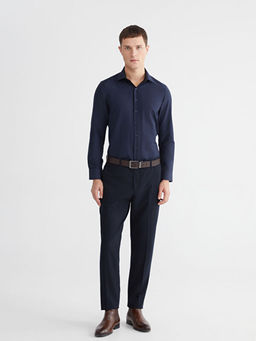 Slim Fit Uzun Kollu Poplin Erkek G?mlek