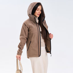 RODOS Ветровка softshell женская демисезон М-312 Какао