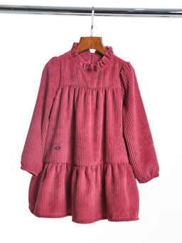 Платье для девочки нарядная одежда UD 8057 бордовый - Mini maxi фото 7