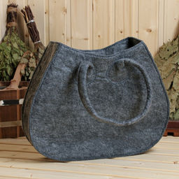 Сумка для бани и сауны Стиль, серая