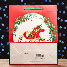 Пакет подарочный Подарочек , 26 х 32 х 12 см