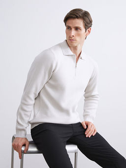 Polo Yaka Erkek Triko Kazak