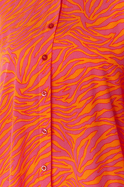 TRENDYOLMILLA Cicek Desenli Dokuma Plaj Gomlegi TBESS24GO00027  фото 4