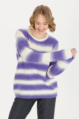 Женский сиреневый свитер с круглым вырезом Неожиданная скидка в корзине - U.s. polo assn фото 3