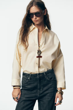JEANS Z1975 STRAIGHT FIT HIGH-WAIST - Zara фото 3