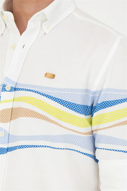 Мужская синяя рубашка с длинным рукавом - U.s. polo assn фото 7
