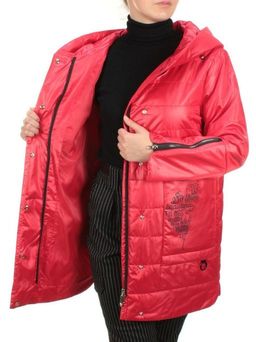 ZW-2181-C RED Куртка демисезонная женская BLACK LEOPARD (100 гр.синтепона) - Fashion фото 9