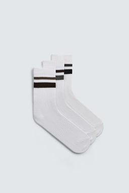 THREE-PACK OF STRIPED SOCKS