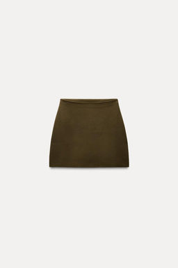 PLAIN KNIT MINI SKIRT - Zara фото 4