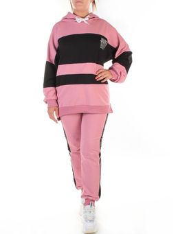 Y326 PINK Спортивный костюм женский (100% хлопок) - Фабричный китай фото 2