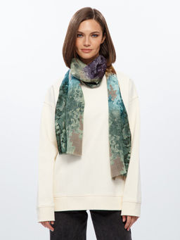 Палантин жен. шерсть+шелк 70х180 WA43-50689-03 - Eleganzza фото 4