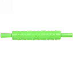 Цена за 2 шт. Скалка пластмассовая фигурная "Цветочки" 37*5см