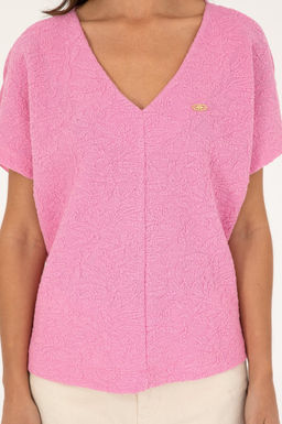 U. S. Polo Assn / Женская фиолетовая футболка - U.s. polo assn фото 6