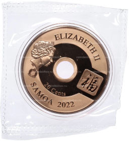 20 центов 2022 года Самоа Все идет хорошо  Изобилие (Карпы кои)