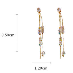 Серьги длинные на гвоздиках арт. 13 2470 (id 270849) - Rada фото 4