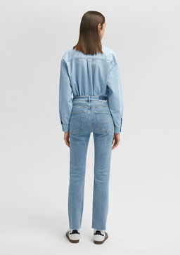Viola Premium Blue Ac?k Mavi Jean Pantolon  фото 4