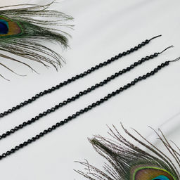 Бусины для украшений из черной Шпинели (90 бусин) 39 см