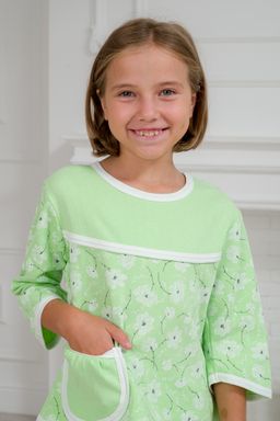Пижама детская из футера Катя зеленый - Амадэль фото 6