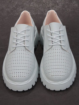 03-HY8-3D LT. BLUE Полуботинки женские (натуральная кожа)