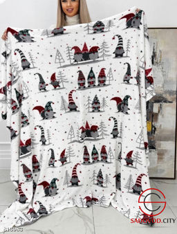 Новогодний плед с рисунком