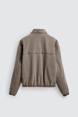 LIMITED EDITION RELAXED FIT STUDDED JACKET - Zara фото 16