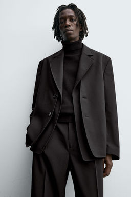 DETACHABLE LAPEL BLAZER SUIT - Zara фото 8