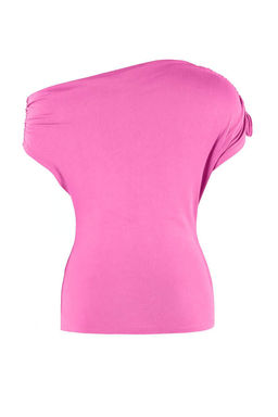 Fusya Regular/Normal Kal?p Asimetrik Yaka Buzgulu Yumusak Orme Bluz TWOSS26BZ00525 - Trendyolmilla фото 3